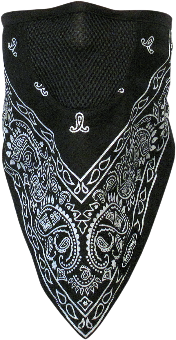 SCHAMPA & DIRT SKINS Facefit Facemask - Black Paisley FMV-100