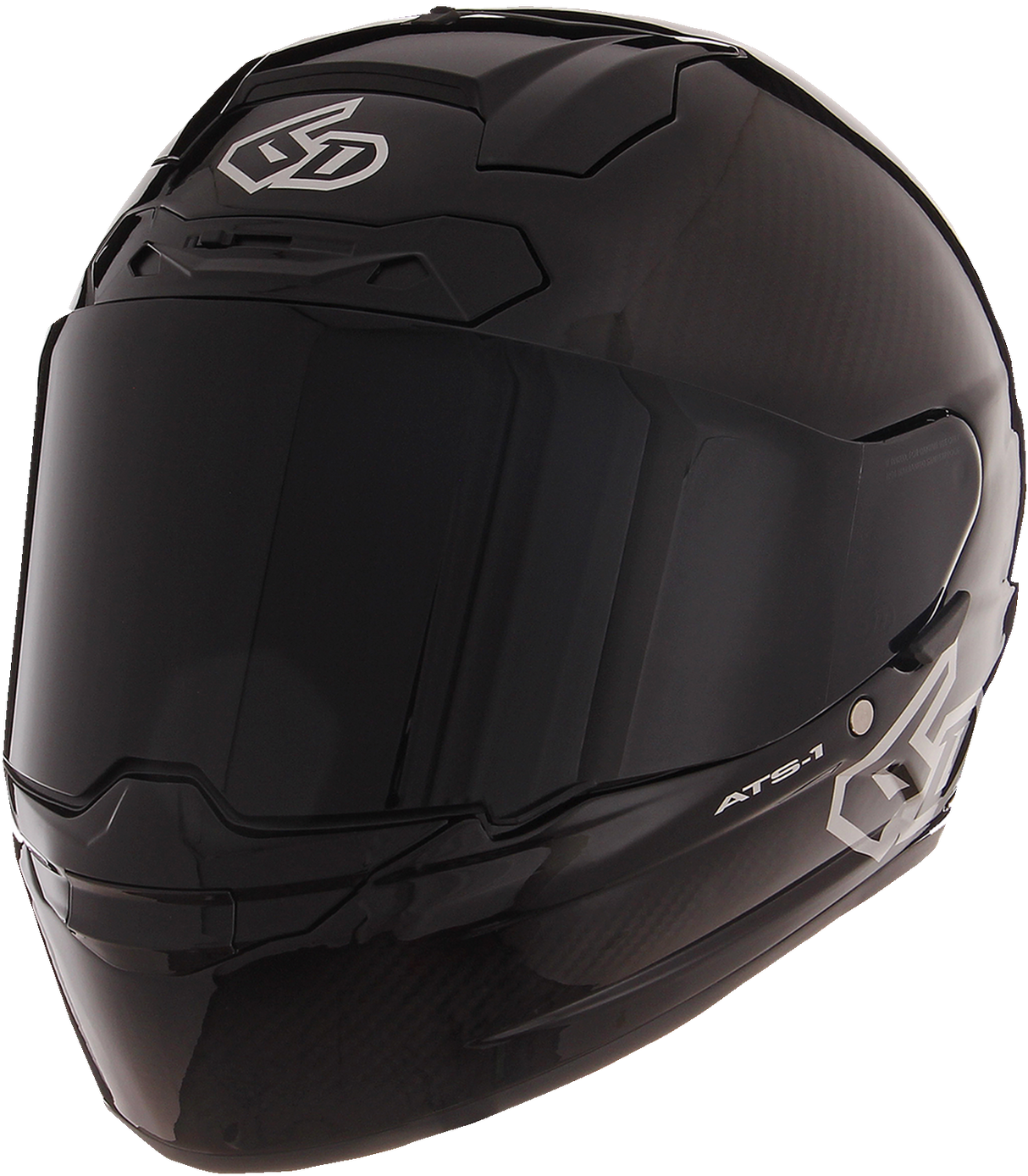 Casco 6D ATS-1R - Negro brillante - Pequeño 30-0905