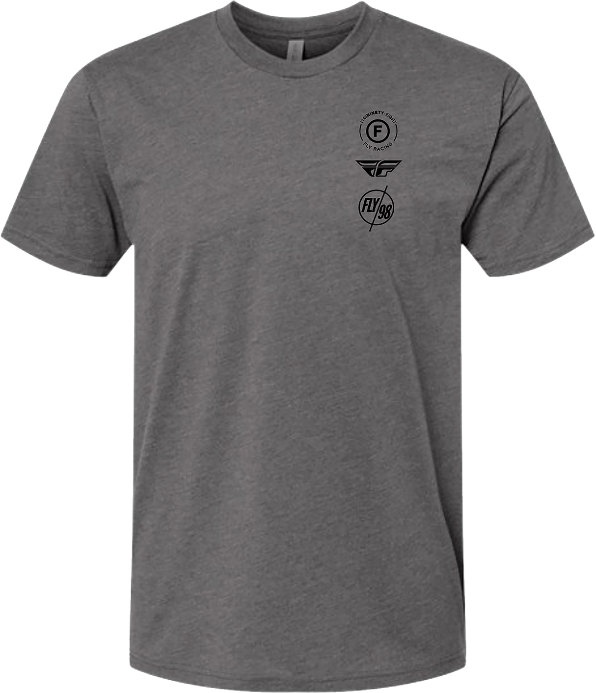 FLY RACING Fly Atom Tee Gunmetal Heather 2x 354-03172X