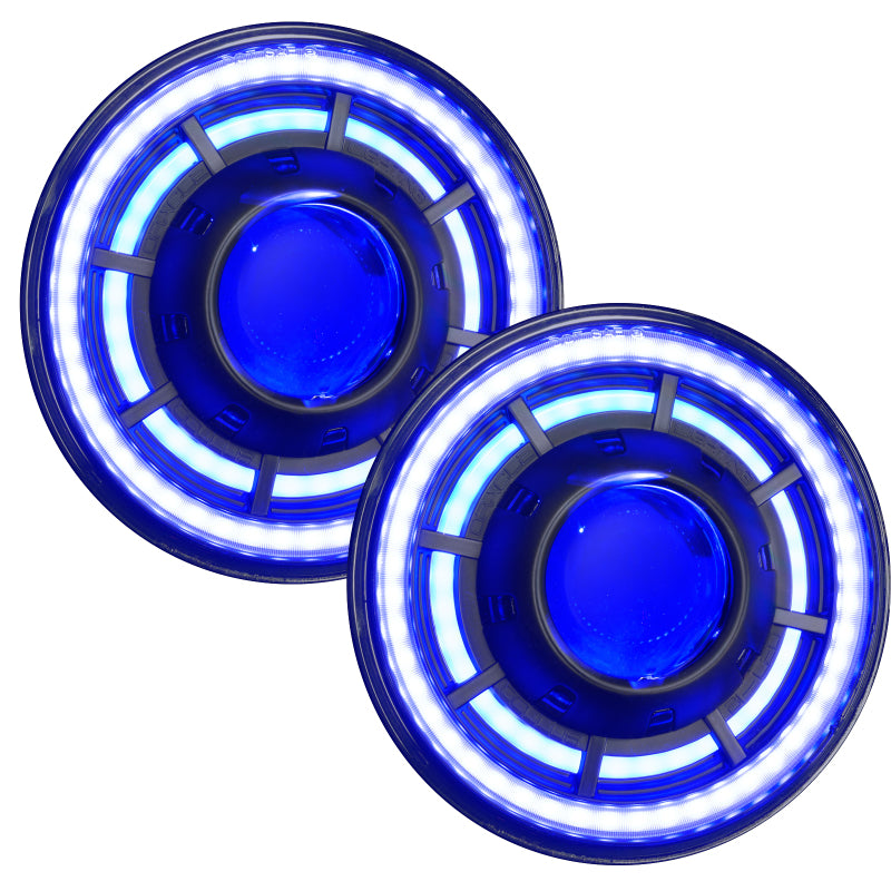 ORACLE Lighting 07-18 Jeep Wrangler JK Oculus 7in. ColorSHIFT Bi-LED Projector Headlights 5876-504