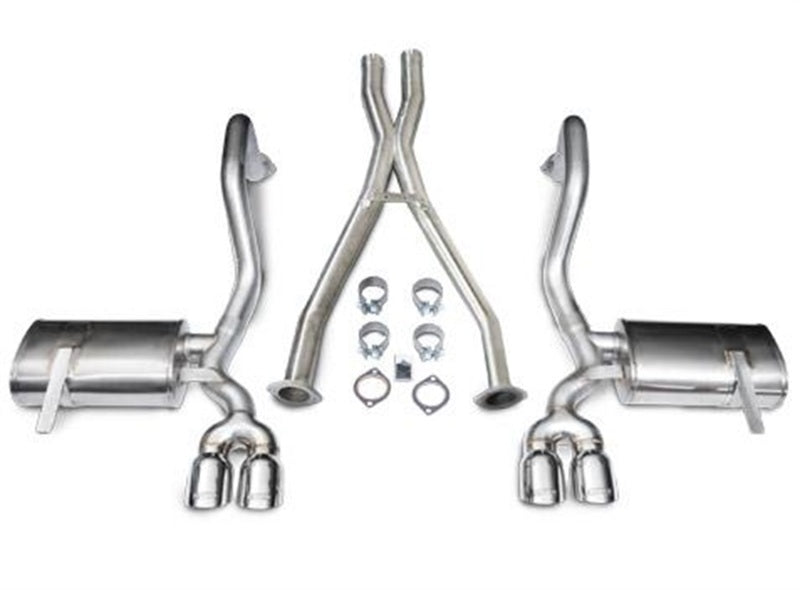 Corsa 97-04 Chevrolet Corvette C5 Z06 5.7L V8 Polished Xtreme Cat-Back + XO Exhaust 14114