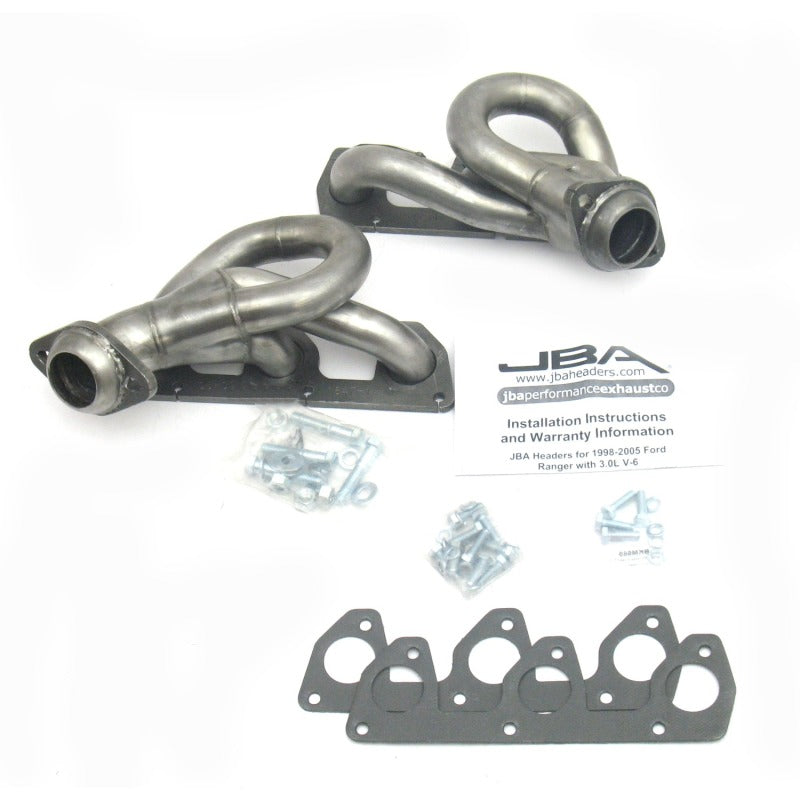 JBA 02-08 Ford Ranger 3.0L V6 w/o EGR 1-1/2in Primary Raw 409SS Cat4Ward Header 1647S-1