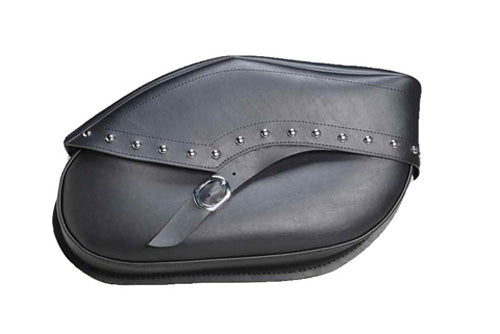 Dowco Revolution Series Throwover Studded Saddlebag Large - Leather 905300