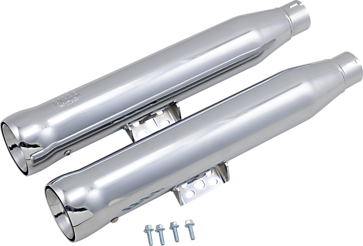 COBRA Neighbor Hater Mufflers - Chrome Softail Heritage / Deluxe 2018-2023 6048