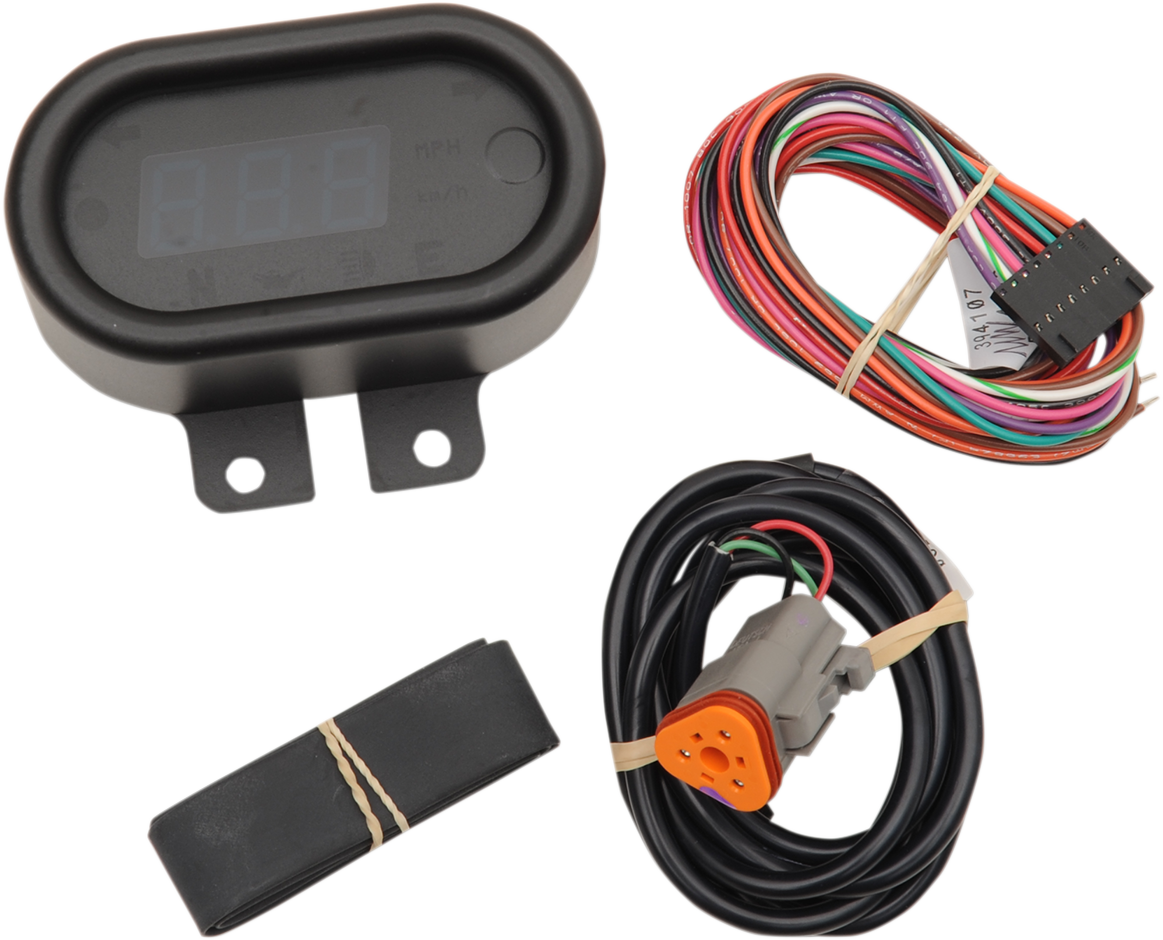 Velocímetro clásico DAKOTA DIGITAL Serie 5000 - Negro - 2" H x 3.5" W MCL-5400-K