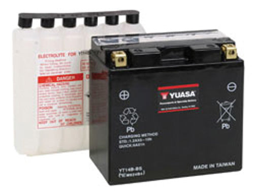 Yuasa Yt14b-Bs Maintenance Free 12 Volt Battery 920-122