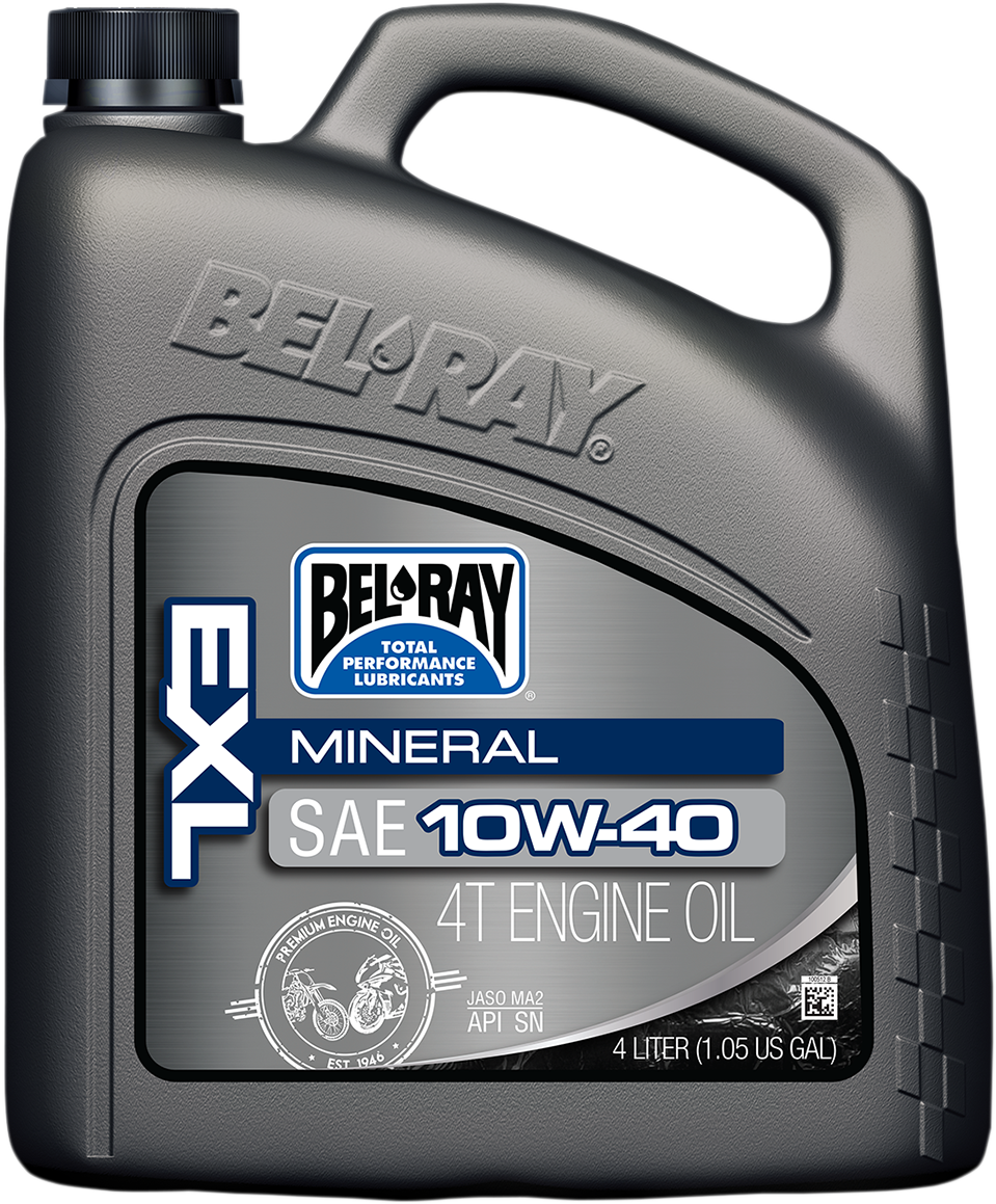 Aceite mineral BEL-RAY EXL 4T - 10W-40 - 4L 99090-B4LW