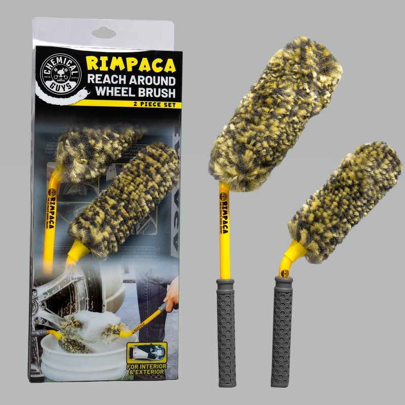 Chemical Guys Rimpaca Reach Around Ultimate Wheel Brush Set - 2 Pcs ACC615