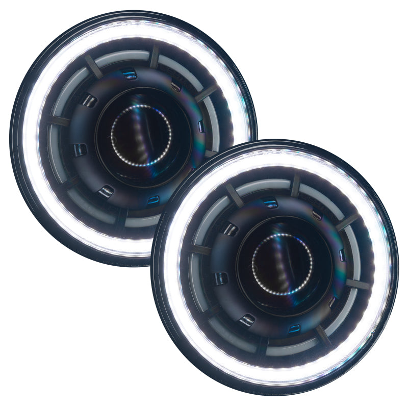 ORACLE Lighting 07-18 Jeep Wrangler JK Oculus 7in. ColorSHIFT Bi-LED Projector Headlights 5876-504
