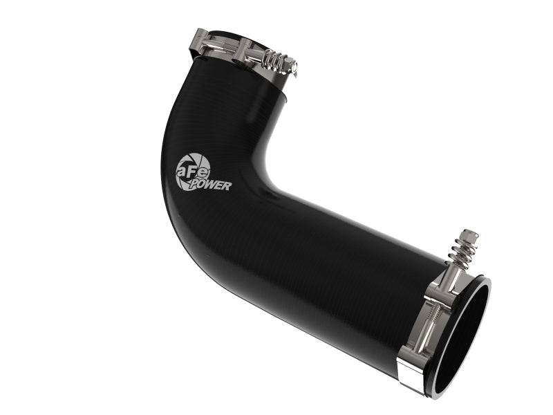 afe 08-10 Ford Trucks V8-6.4L (td) BladeRunner 3 IN Aluminum Hot Charge Pipe - Black 46-20079-B