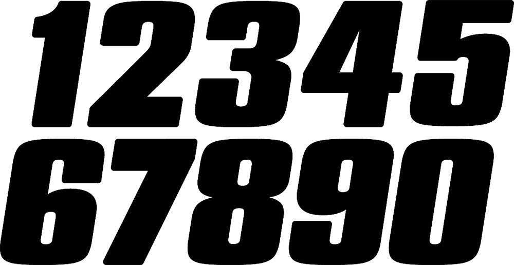 DIRT DIGITS #6 4" White Digits 3/Pk DD43W-6