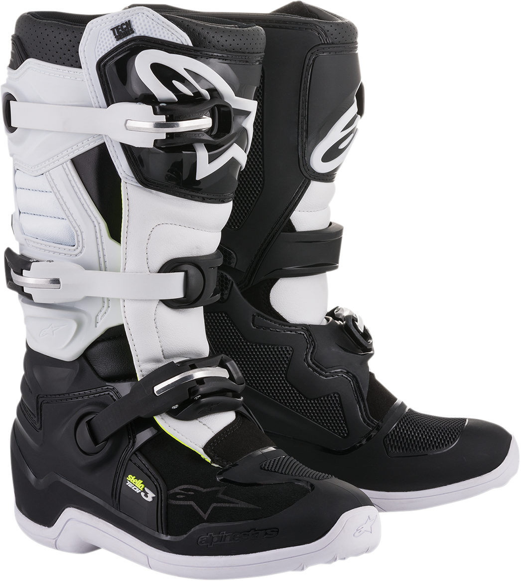 ALPINESTARS Stella Tech 3 Stiefel - Schwarz/Weiß - US 9 2013218-12-9