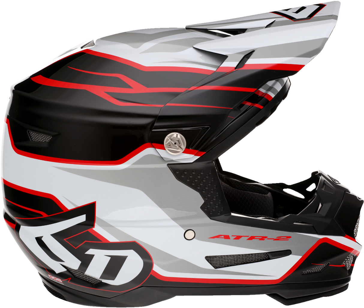 6D ATR-2 Helmet - Phase - White/Red - XL 12-2838