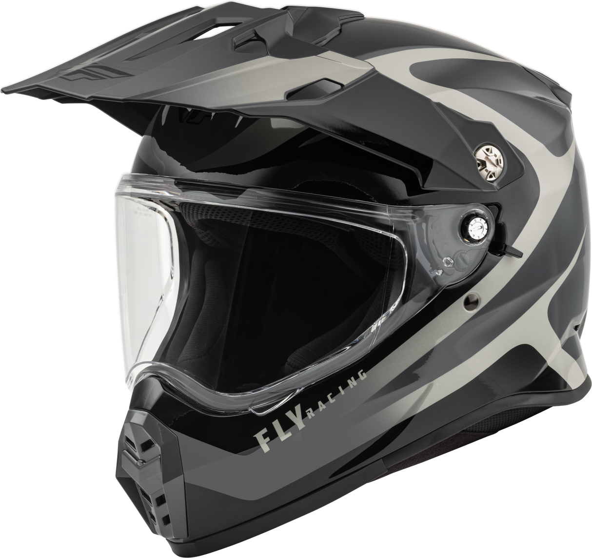 FLY RACING Trekker Pulse Helmet Black/Grey 2x 73-70232X