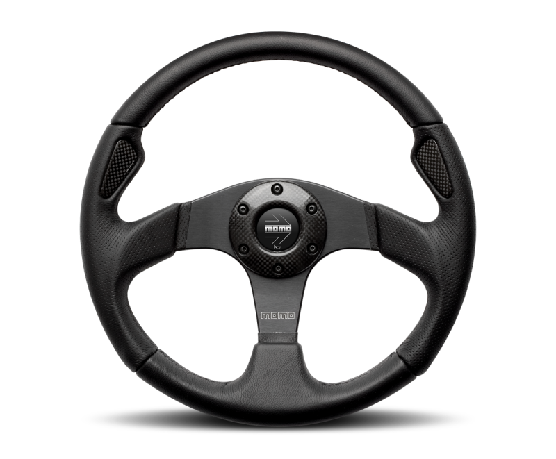 Momo Jet Steering Wheel 350 mm - Black AirLeather/Black Spokes JET35BK0B