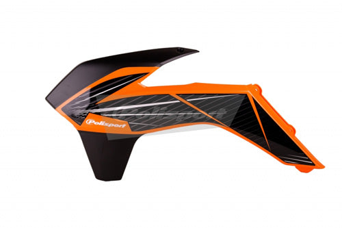 Polisport Radiator Scoops Ktm 125/250 Sxipd Orange Ktm/Black 992447