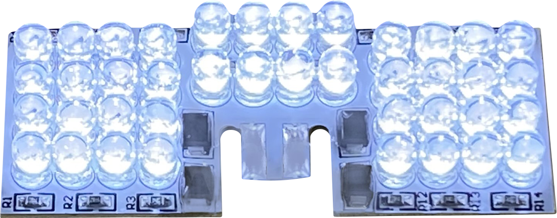 Tablero de punta de luz LED para guardabarros CUSTOM DYNAMICS - Blanco GEN-FT-W