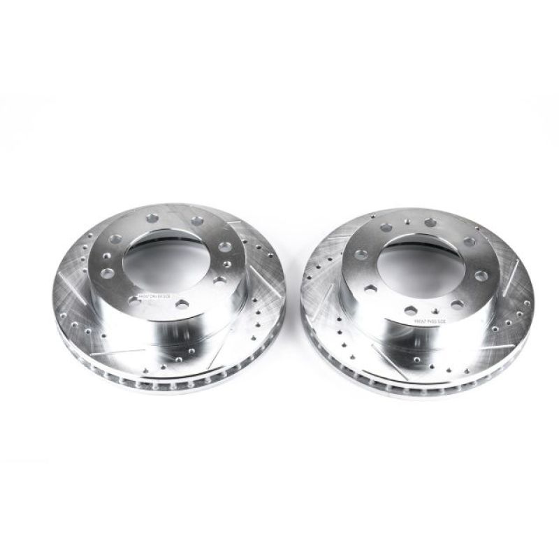 Power Stop 02-04 Chevrolet Avalanche 2500 Front Evolution Drilled & Slotted Rotors - Pair AR8655XPR
