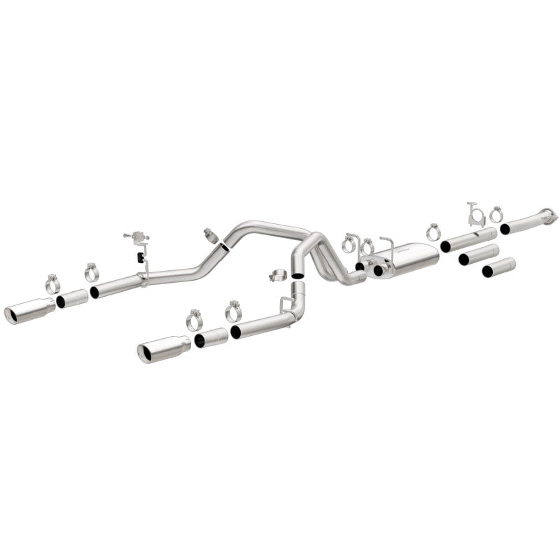MagnaFlow Stainless Cat-Back Exhaust 2015 Chevy Silverado 2500HD 6.0L Dual Split Rear Exit 4in 19027