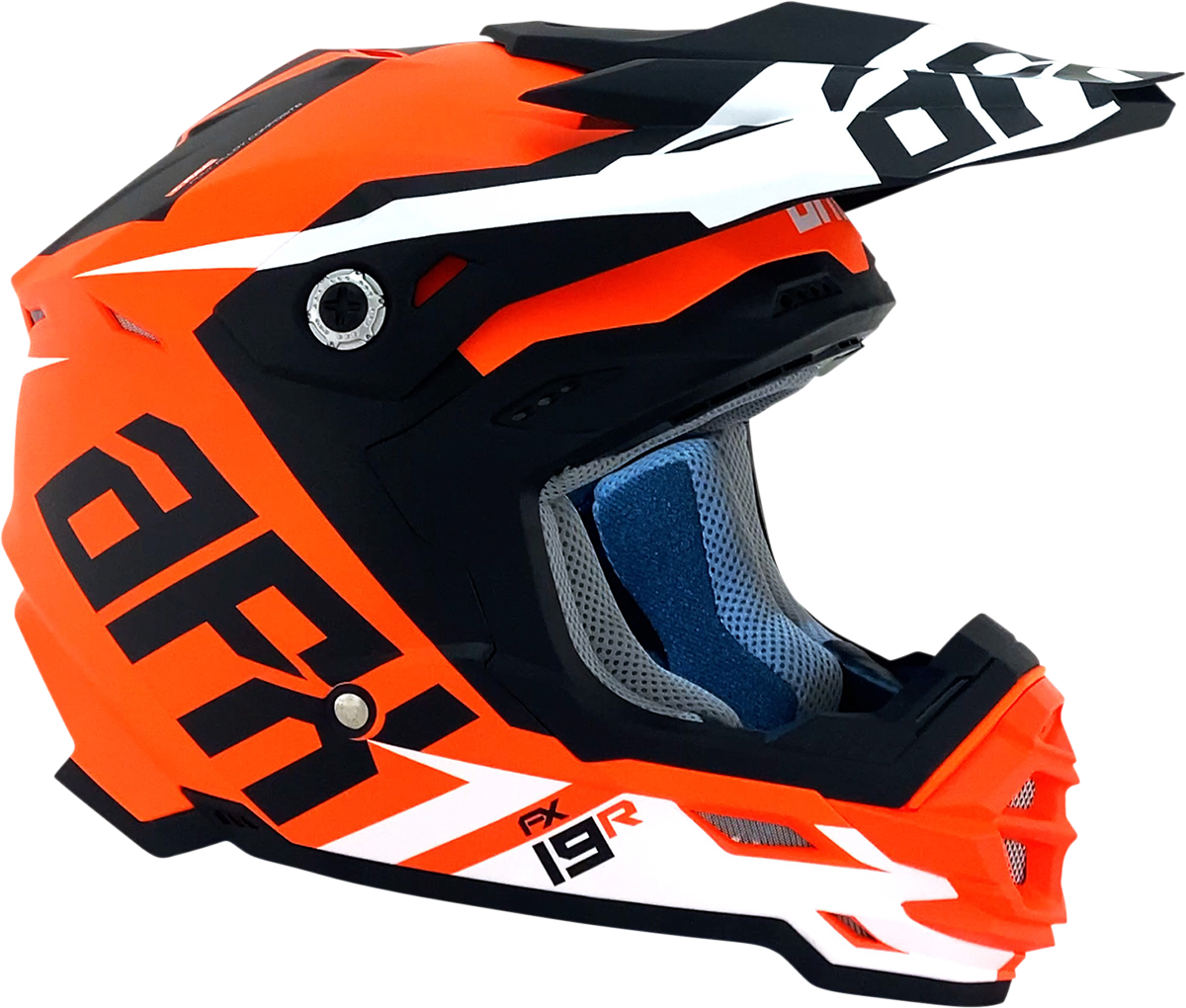 AFX FX-19R Helm – Racing – Mattorange – Medium 0110-7084