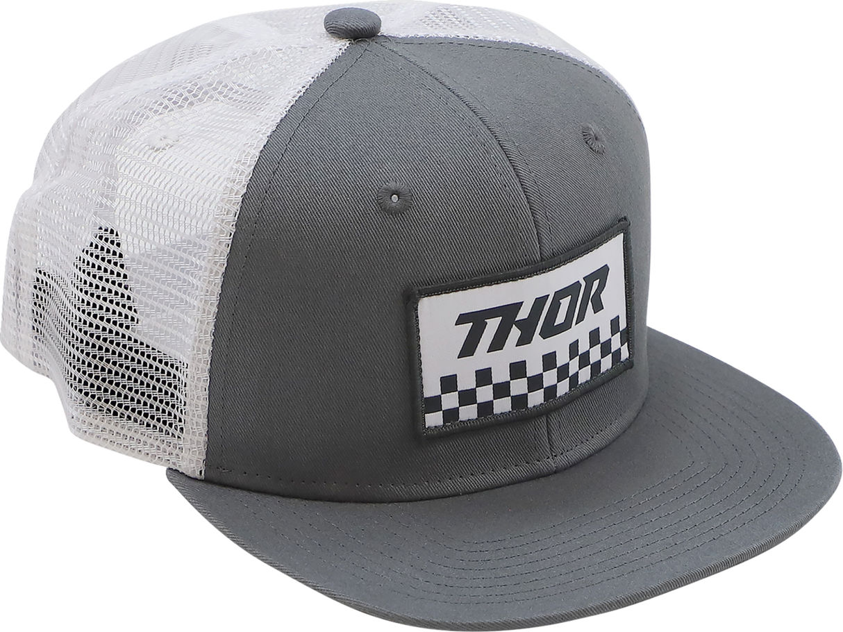 THOR Checker-Mütze - Grau/Weiß 2501-3994