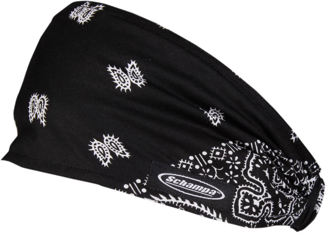 SCHAMPA & DIRT SKINS Mini Doo-Z Headwrap -Black Paisley DZ02-100