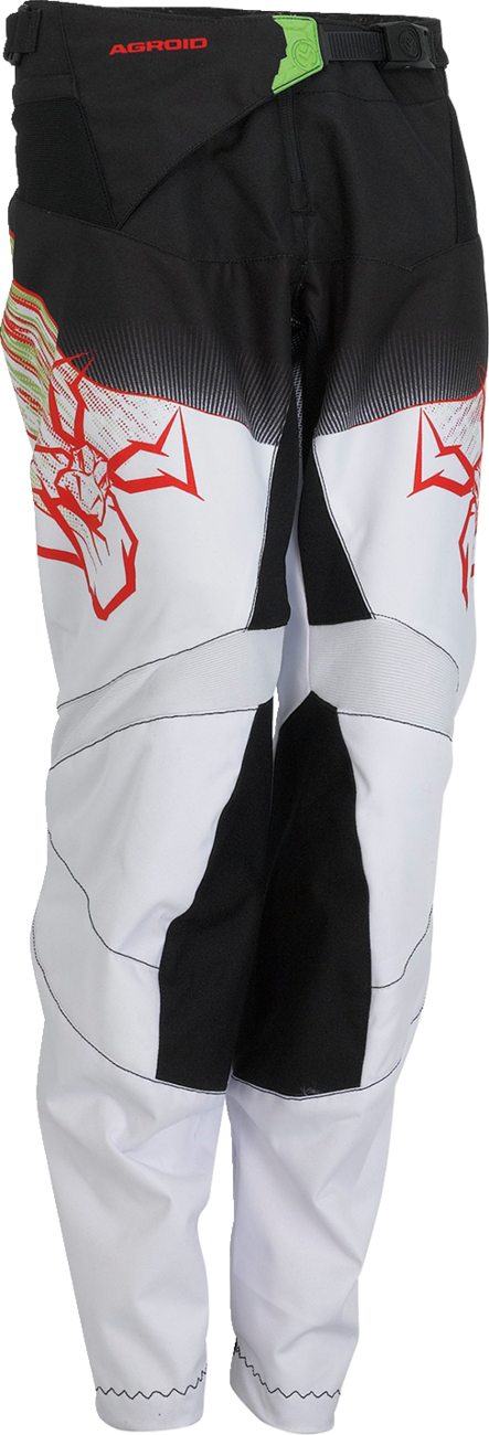 MOOSE RACING Pantalones Agroid para jóvenes - Verde/Rojo/Negro - 18 2903-2273