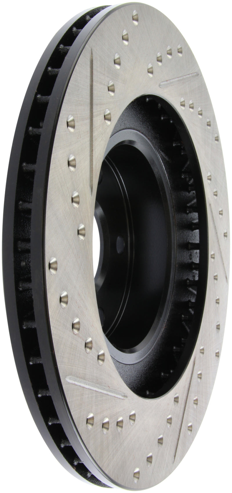 StopTech 02-10 Subaru WRX Slotted & Drilled Left Front Rotor (exc. STi) 127.47018L