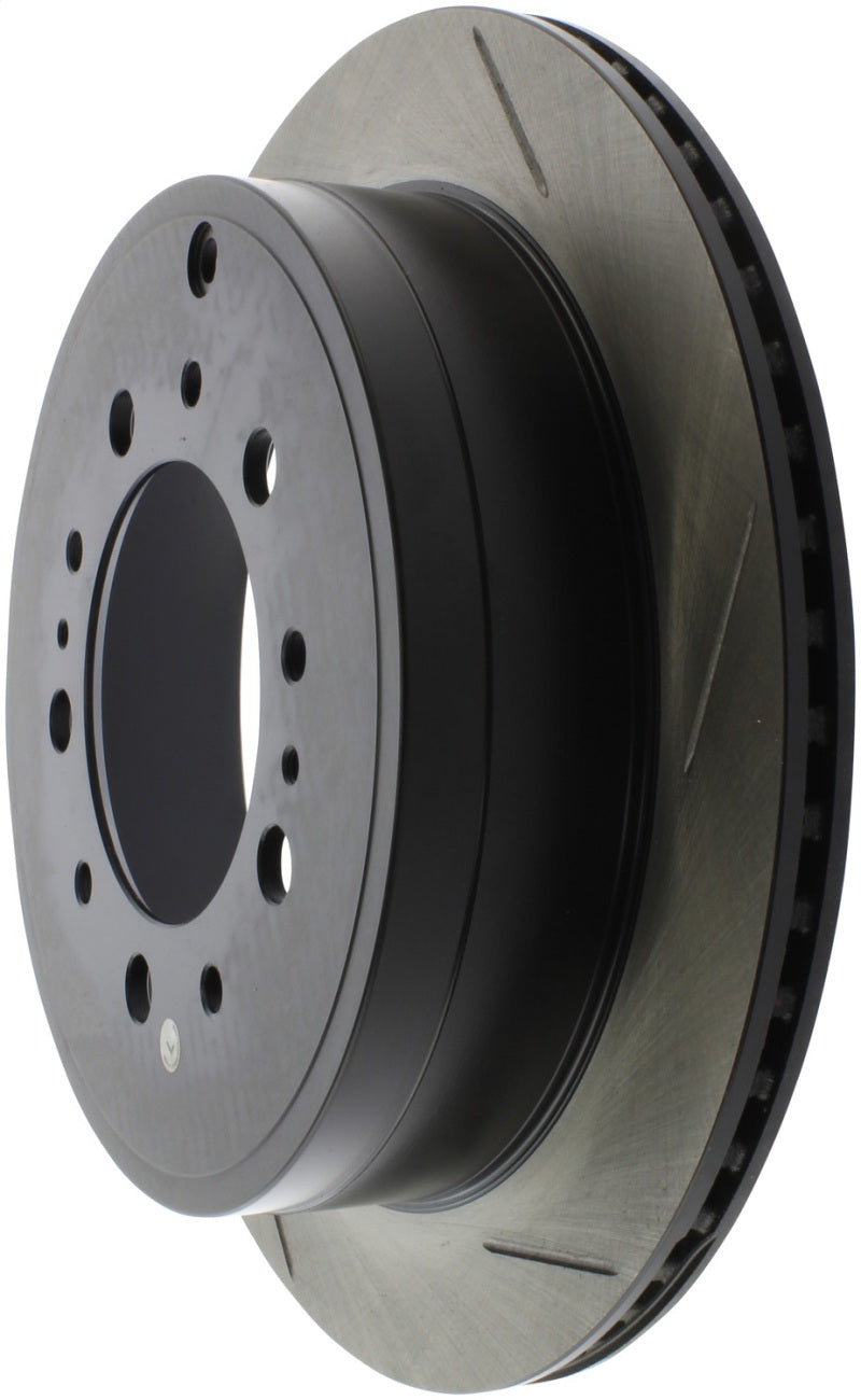 StopTech Sport Slot 08-13 Lexus LX450/470/570 / 07-12 Toyota Tundra Slotted Left Rear CRYO Rotor 126.44157CSL