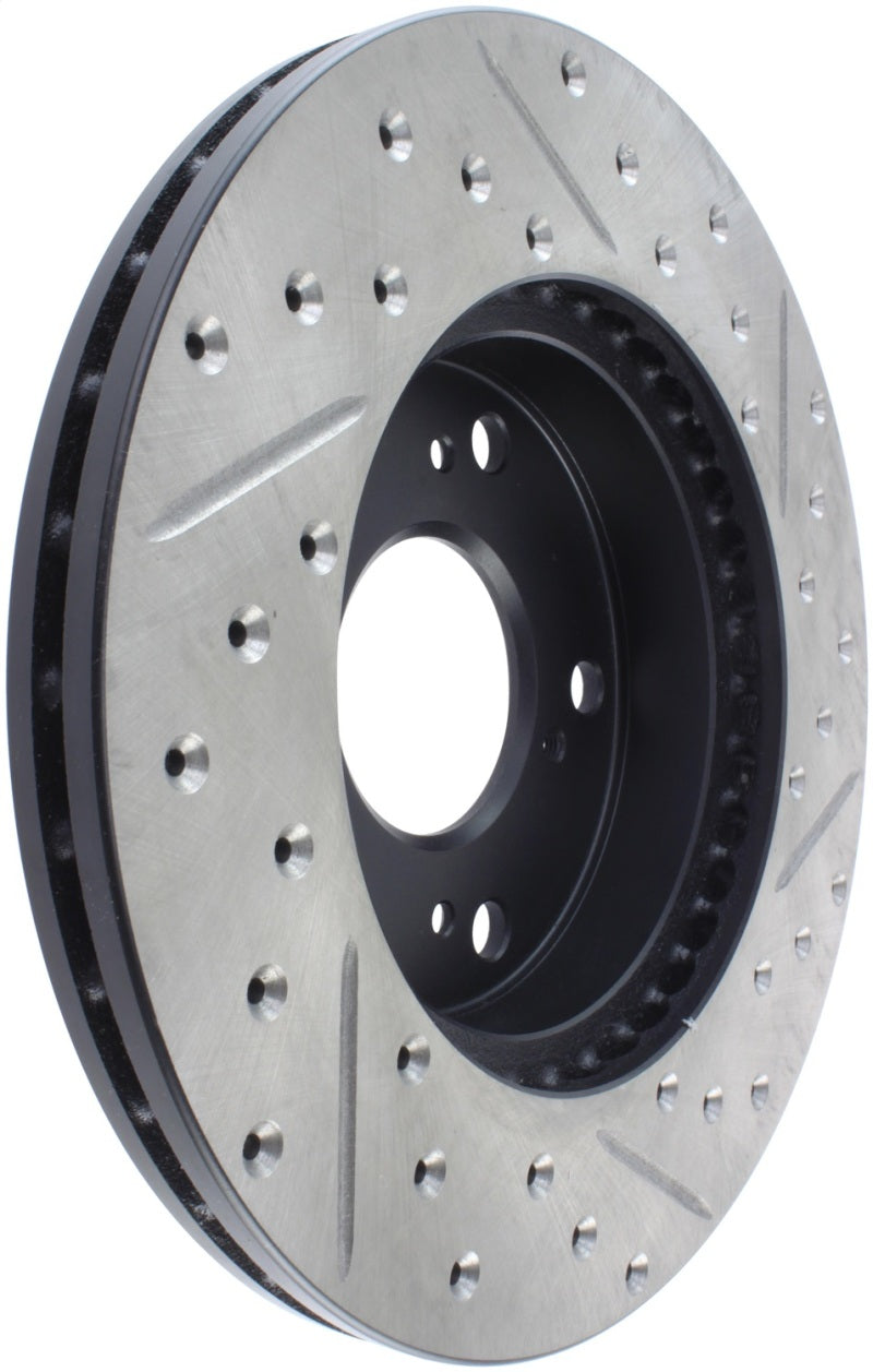 StopTech 02-06 Acura RSX Slotted & Drilled Right Front Rotor 127.40056R