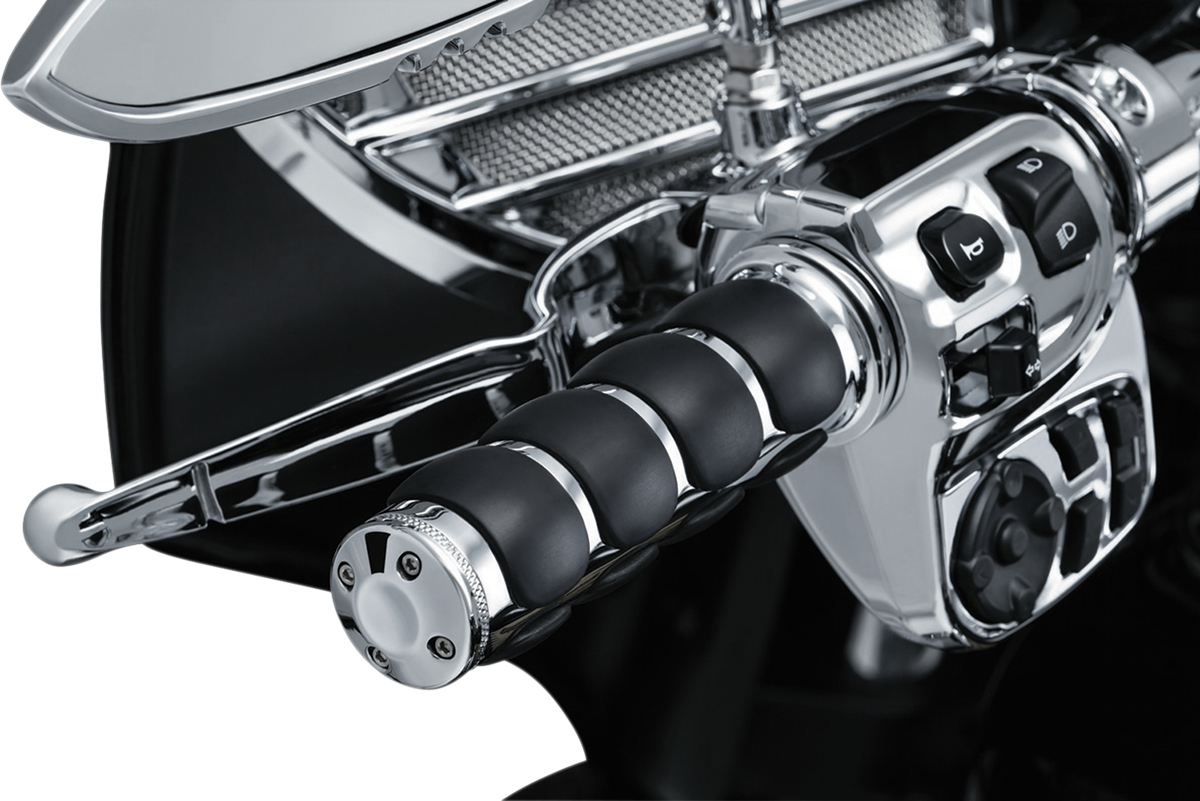 KURYAKYN Grips - ISO® - Dual Cable - Chrome 6205
