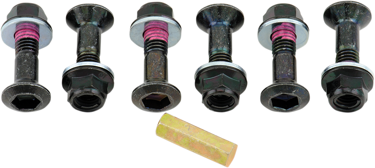 BOLT Perno de piñón - Negro - Paquete de 6 2008-HS.B