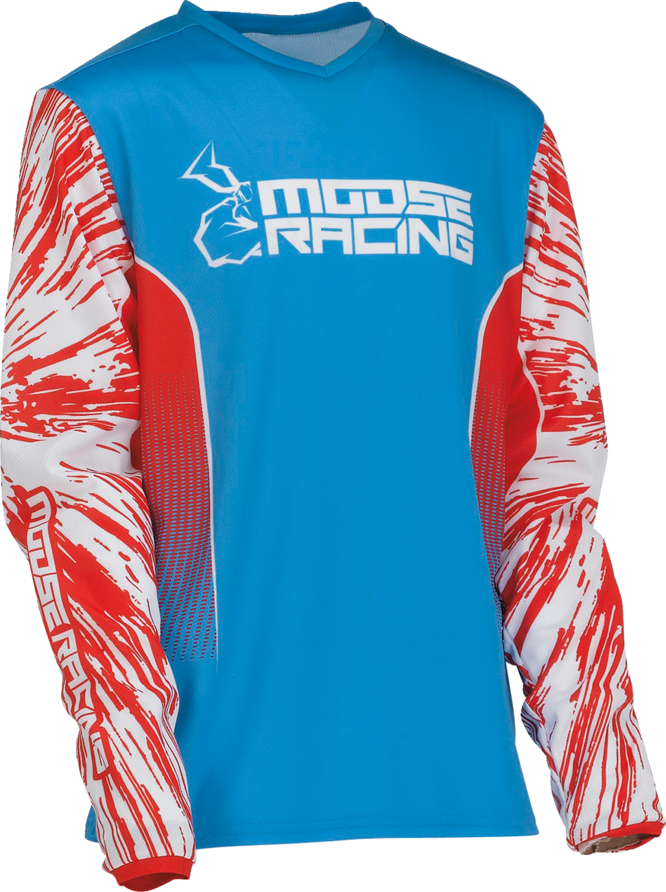 Camiseta juvenil MOOSE RACING Agroid - Rojo/Blanco/Azul - Mediano 2912-2263