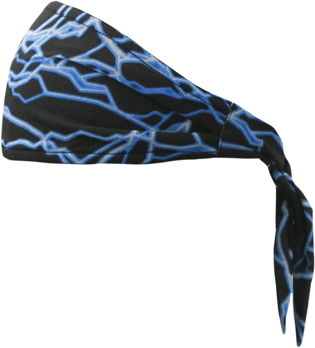 SCHAMPA & DIRT SKINS Old School Bandana - Blue Lightning OSB1-36