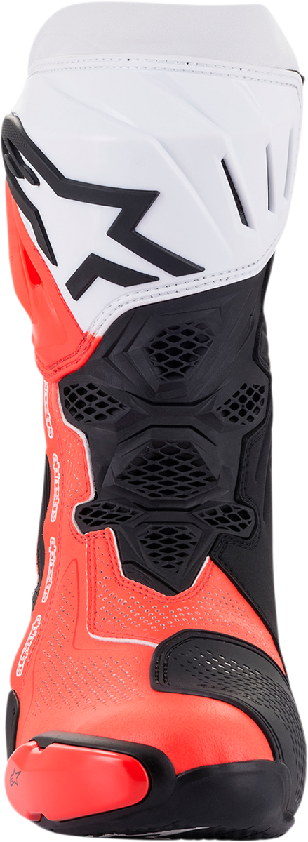 ALPINESTARS Supertech V Stiefel - Schwarz/Fluo Rot/Weiß - US 11.5 / EU 46 2220121-124-46