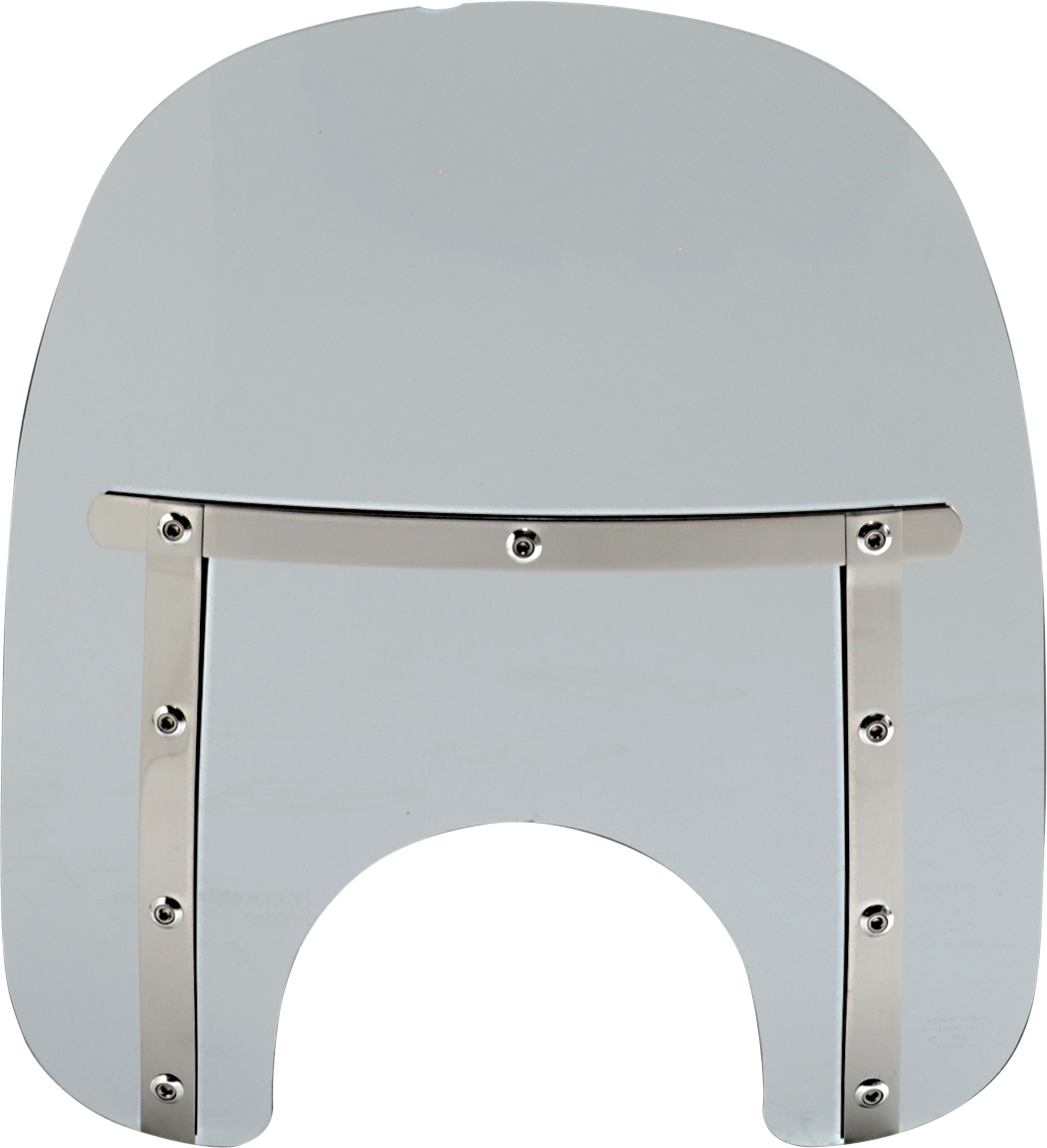 MEMPHIS SHADES Memphis Slim Windshield - 15" - 7" Headlight Cutout - Black Smoke MEM41112