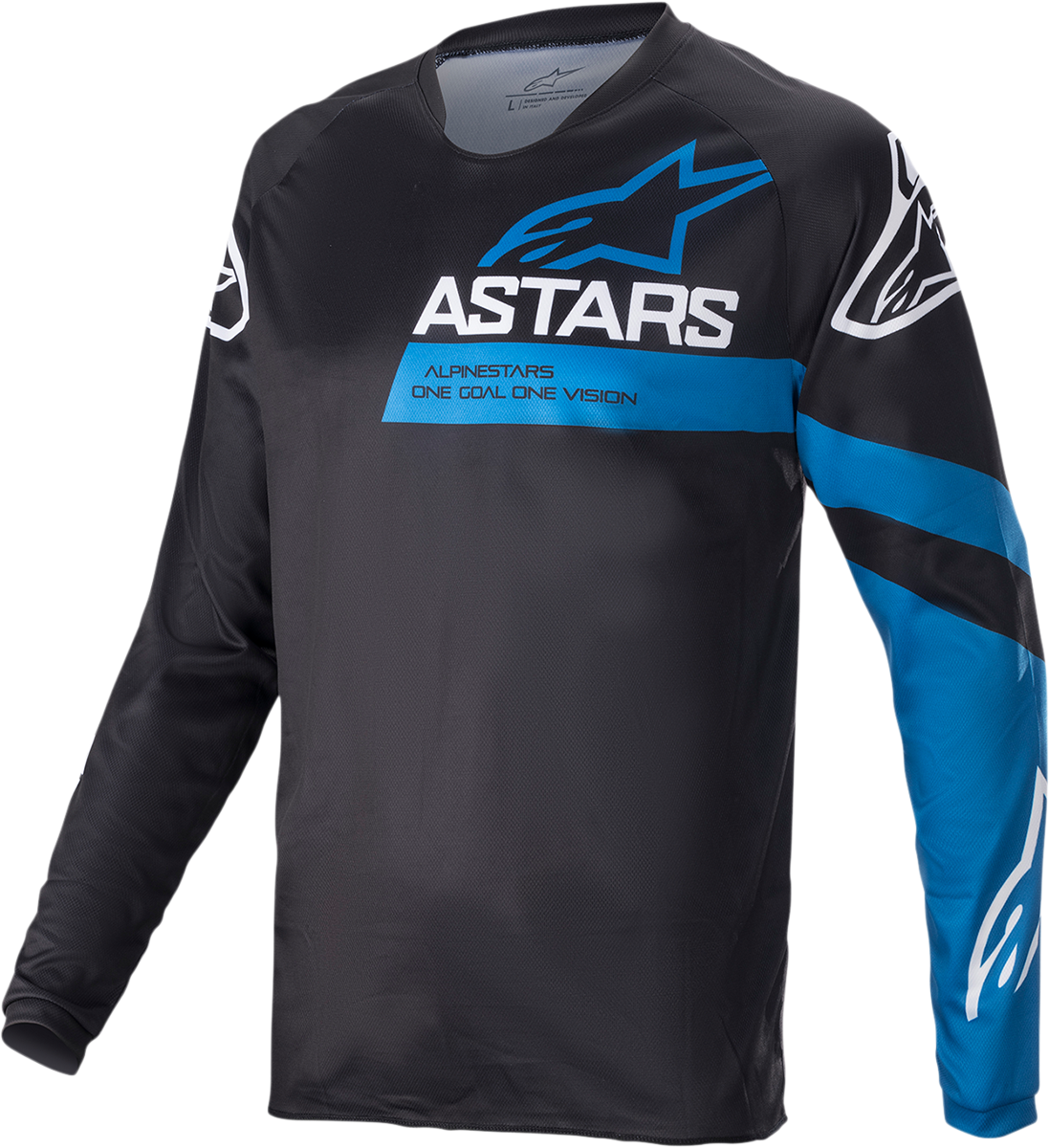 Maillot de manga larga ALPINESTARS Racer V3 - Negro/Azul brillante - XL 1762822-1078-XL