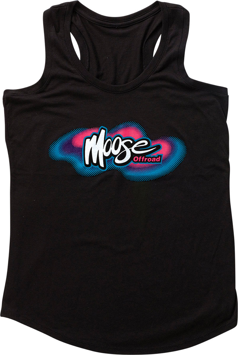 MOOSE RACING Damen Retro Tank T-Shirt - Schwarz - Groß 3031-4030