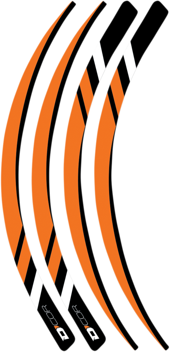 D'COR VISUALS Calcomanía para llanta - Naranja 40-80-218