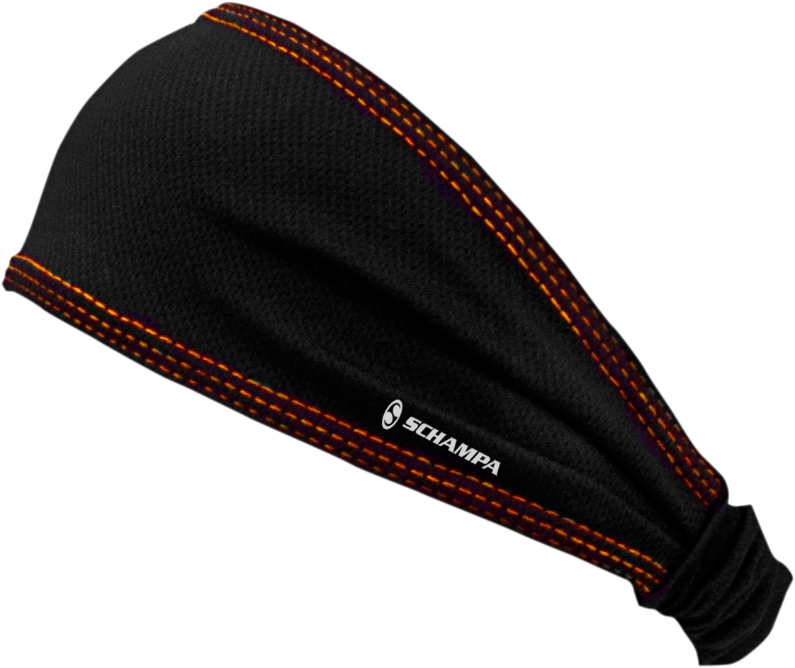 SCHAMPA & DIRT SKINS Mini Doo-Z Coolskin Headwrap - Black/Orange DZ015B-06