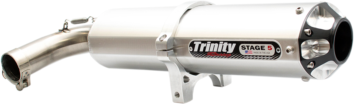 TRINITY RACING Stage 5 Slip-On Muffler - Aluminum YXZ 1000R 2016-2023 TR-4158S