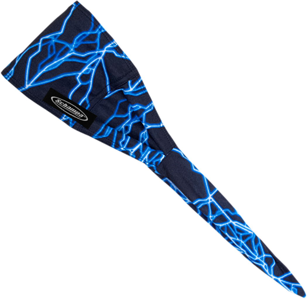 SCHAMPA & DIRT SKINS Old School Bandana - Blue Lightning OSB1-36
