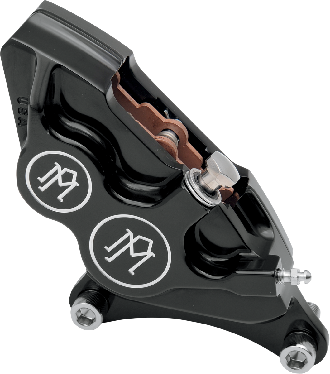 PERFORMANCE MACHINE (PM) 4-Piston Caliper - Front Right - Contrast Cut - 11.5" 0053-2916-BM