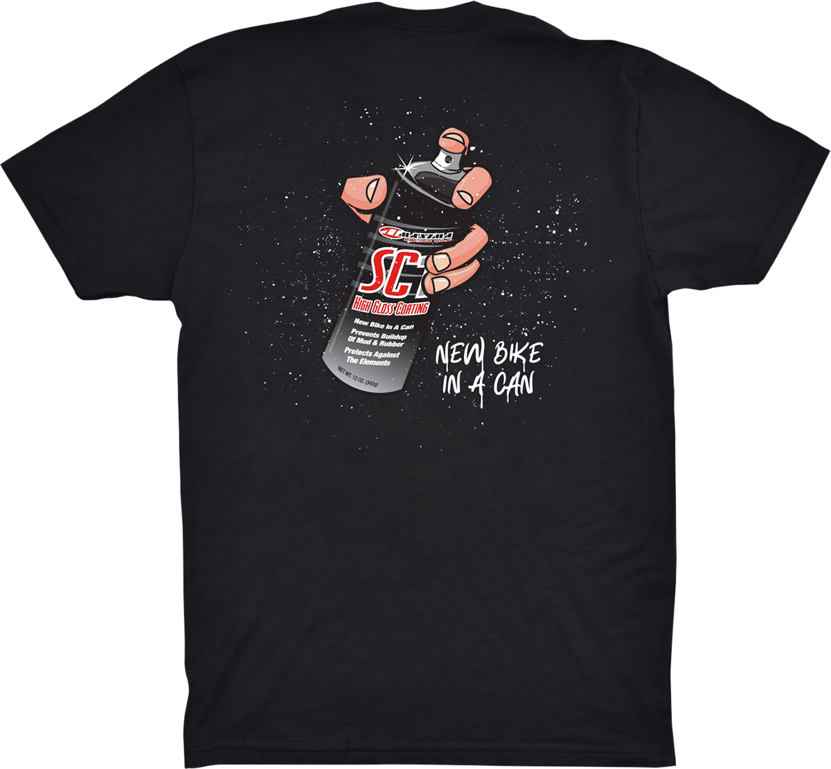 MAXIMA RACING OIL Maxima SC1 Kurzarm-T-Shirt – Schwarz – Größe S 10-10019-BLK-SM