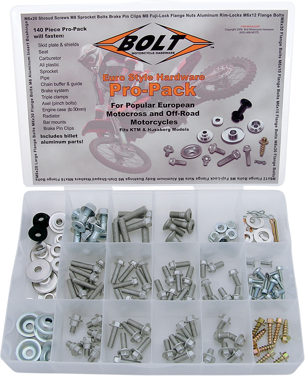 Paquete profesional europeo BOLT - 145 piezas 2004-EUPP