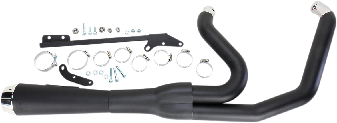 BASSANI XHAUST Road Rage Auspuff - Schwarz - Kurz - '06-'17 FXD 13122J