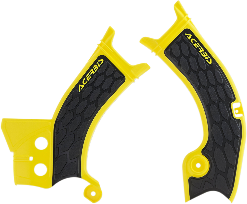 Protectores de cuadro ACERBIS X-Grip - Amarillo/Negro 2686601017