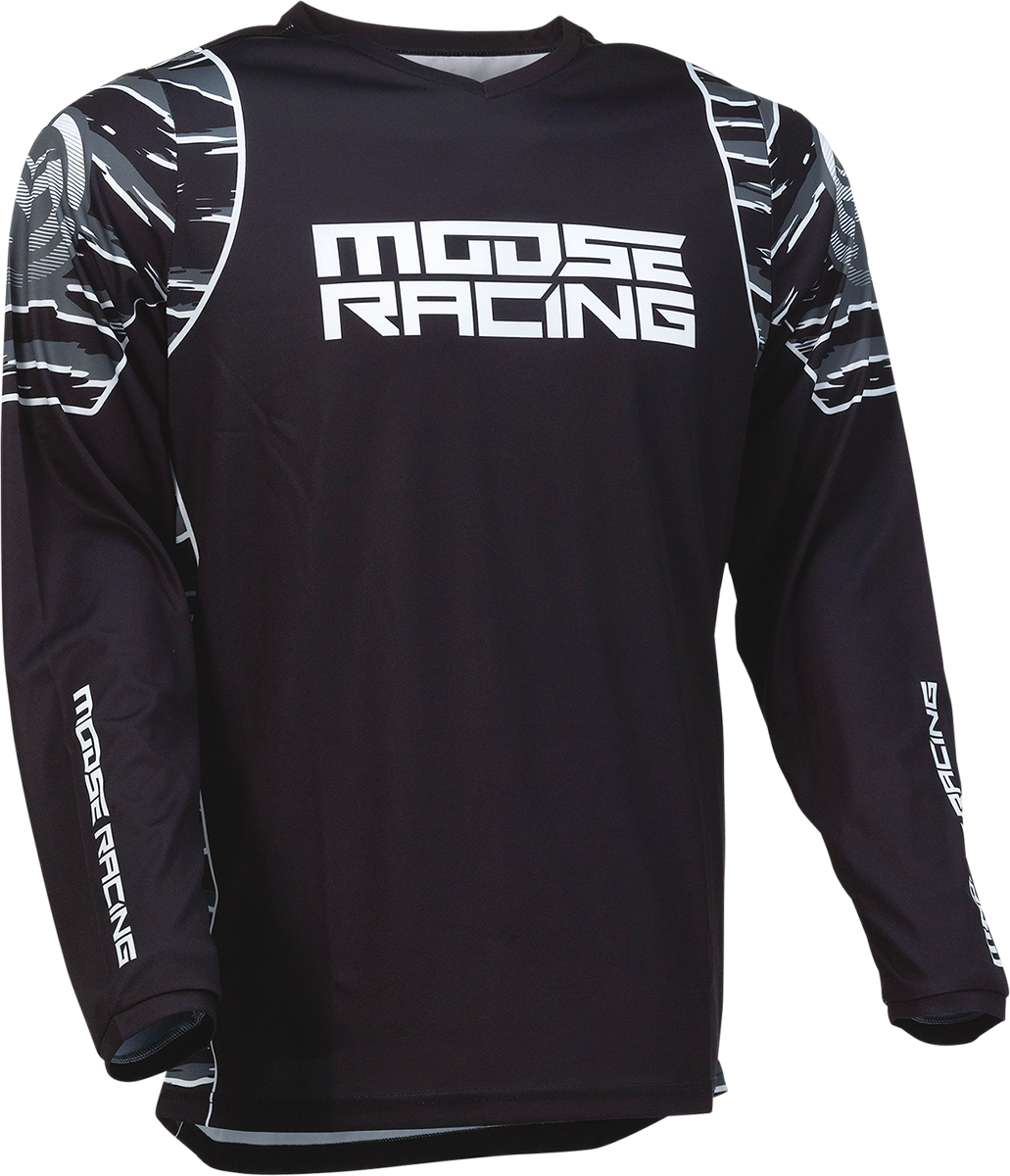 MOOSE RACING Qualifikationstrikot - Schwarz/Weiß - 2XL 2910-6970