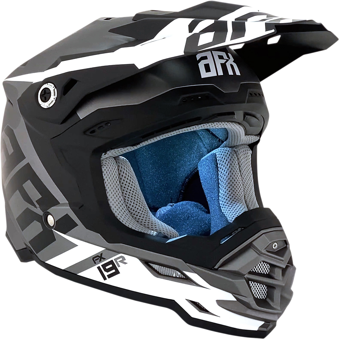 Casco AFX FX-19R - Racing - Gris escarcha - Pequeño 0110-7073