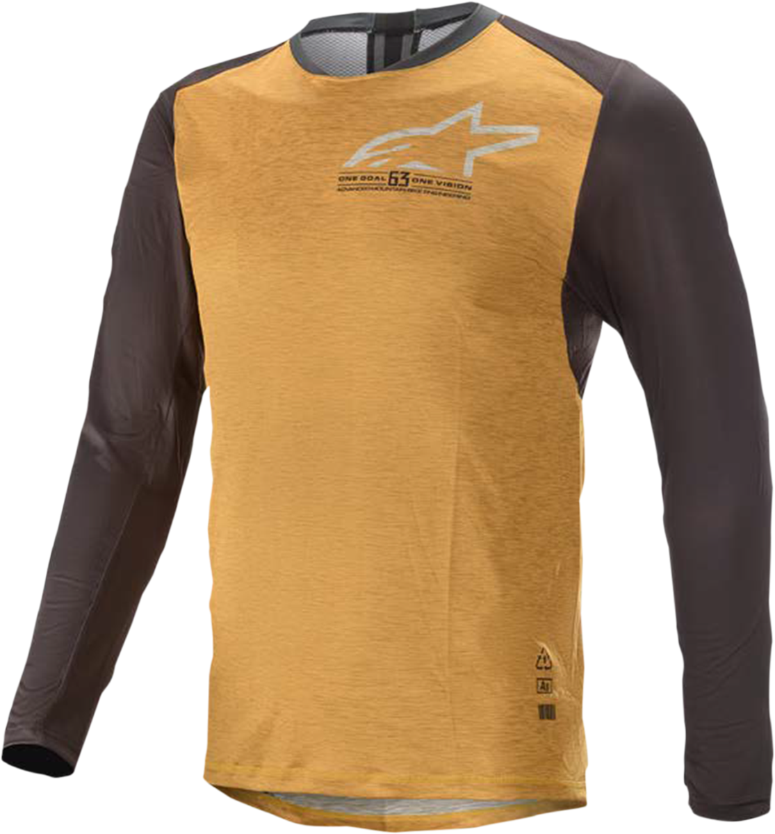 Camiseta ALPINESTARS Alps 6.0 V2 - Manga larga - Naranja/Negro - Mediano 1763821-4010-M